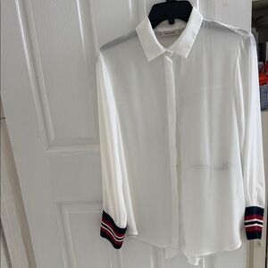 Zara Basic white button-down shirt , made in Spain